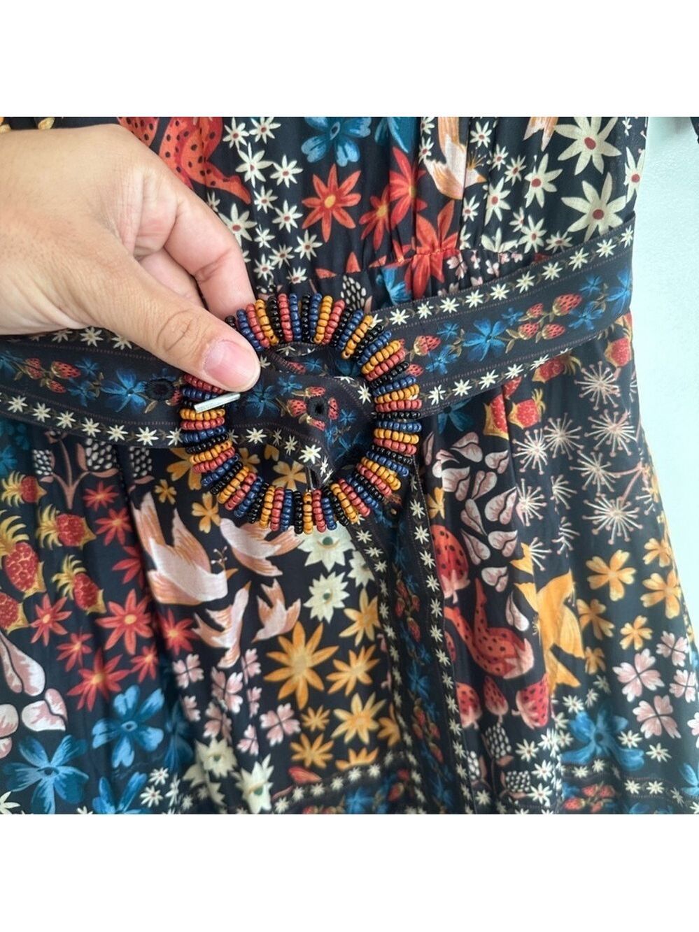Farm Rio Black Jujus Garden Maxi Dress - Picture 8 of 10